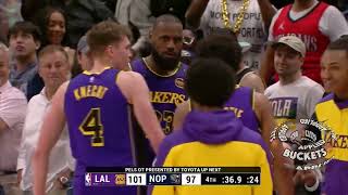 Lebron James in the CLUTCH Final 230 LAKERS V PELS 👀 Comes Down to the WIRE New NBA [upl. by Ycnej]