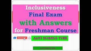 Inclusiveness Final Exam with Answers for Freshman Discussions in Afan Oromo amp Amharic [upl. by Latsyc]