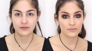 Ahumado para ojos verdes  Warm smokey eye  Raquel woo [upl. by Oelgnaed683]