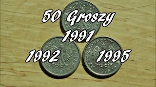 50 Groszy 1991 1992 1995 Poland [upl. by Nospmis]