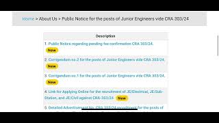 Pspcl JE amp ASSA Exam Date Update 🥳  CRA 301 to 308 update [upl. by Rabin587]