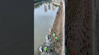 Removing The Mud After Floodwater Receded [upl. by Sairahcaz]