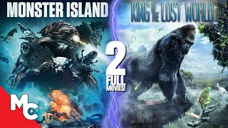 Monster Island  King of the Lost World  2 Full Action Adventure Movies  Double Feature [upl. by Eveivenej]