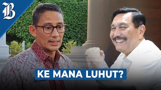 Rekomendasi Luhut Jokowi Tunjuk Sandiaga Uno Jadi Menko Marves Ad Anterim [upl. by Yetta453]