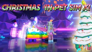 SHINY HUGE CRAZY GIFTS Pet Sim X Christmas Update Part 1 Hardcore Edition [upl. by Estrella]