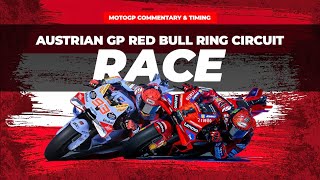 LIVE MotoGP Race Austrian GP Red Bull Ring Circuit Commentary  Timing MotoGP Today [upl. by Larkin]