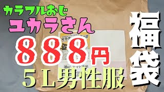 【メンズ福袋】888円送料・税込５Lサイズ服福袋買ってみた [upl. by Tenej]