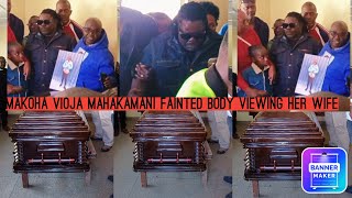 MAKOHA VIOJA MAHAKAMANI FAINTED BODY VIEWING HER WIFE BODY IN KENYATTA MORTURY [upl. by Aekerly]