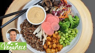 Vegan Poke Bowl With Barbecue Turnip [upl. by Reffotsirhc250]