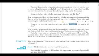 Create Compound Proposition using Inclusive and Exclusive OR  Worked Out Examples from K H Rosen [upl. by Oicirtap]