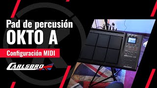 Pad de Percusión OKTO A  Configuración Midi ⚙️ [upl. by Plath154]