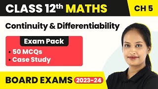 Class 12 Maths Chapter 5 MCQ 50 Solved  Continuity and Differentiability Class 12 MCQ 202223 [upl. by Burney]