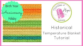 CROCHET Historical Temperature Blanket Tutorial [upl. by Flore873]