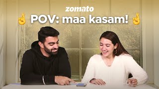 Savage Customer Chats Ft Rahul Dua  Sahiba Bali  YouTube Shorts  Zomato [upl. by Althee612]