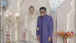 AR Rahman and his wife join starstudded guest list at Ambani Merchant wedding [upl. by Fugazy322]