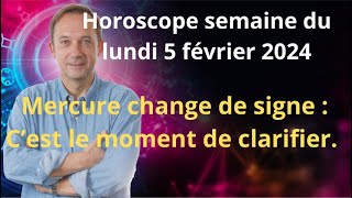 Astrologie horoscope semaine du lundi 5 février 2024 [upl. by Neira]