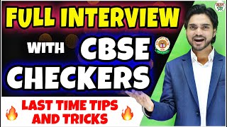 Interview With CBSE Checker  CBSE Tips And Tricks  Last Minute Preparation [upl. by Torosian]