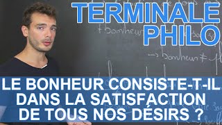 Bonheur satisfaction et désirs  Philosophie  Terminale  Les Bons Profs [upl. by Ajani]