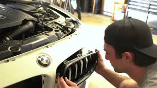 BMW F30F32 Grille Removal Tutorial [upl. by Ellatsyrc]