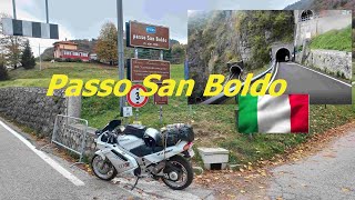 Motorradtour über den Passo San Boldo Passo San Ubaldo Honda VFR 750 F [upl. by Haianeb]