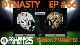 2 Miami  UCF Year 7 Week 12 [upl. by Ahsieker]