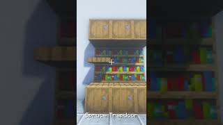 Minecraft  Simple Bookshelf Design [upl. by Ybreh699]