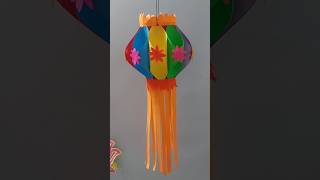 How to Make Paper Lantern at Home Last Minute Diwali decoration ideas Diy Easy Paper Kandil 2024 [upl. by Ioab314]