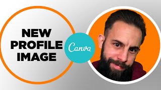 Make a stand out profile picture  Beginners Tutorial with Canva [upl. by Angeli416]