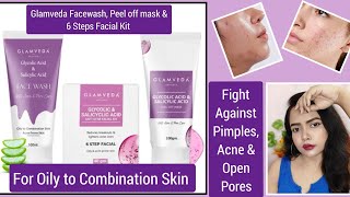 Glamveda Oily amp Acne Prone Skincare Kit Under 250Fight Against Pimples Acne amp Open Pores  Meesho [upl. by Eilyr]