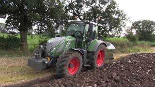 Fendt 516 Vario w Lemken Juwel 7 Plough  Farmers Guardian On Test [upl. by Lerim]