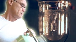 Pouring Mercury into Liquid Nitrogen slow motion [upl. by Zetrom747]