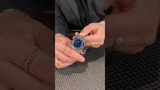 Vacheron Constantin Overseas Blue Dial Steel Mens Watch 4500V Review  SwissWatchExpo [upl. by Senilec]