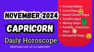 Capricorn November 2024 Horoscope [upl. by Eitsim]