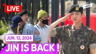 FULL VERENG SUB 💜BTS💜 Jin discharged from army [upl. by Maribel573]