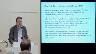 Johannes Schmidt Der Zettelkasten als Zweitgedächtnis Niklas Luhmanns [upl. by Bentlee40]