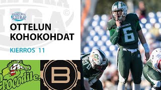 Crocodiles vs Butchers Kierroksen 11 kohokohdat  Vaahteraliiga 2019 [upl. by Llerihs]