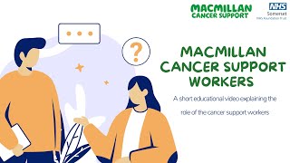 Macmillan cancer support workers [upl. by Sidoon]