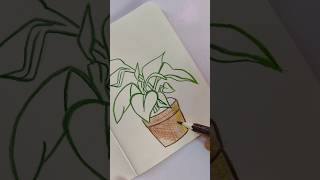 Softly growing steadily glowing🌟🌿  ARDrawingsketchpaint  shorts drawing handmade cute [upl. by Hanser]