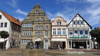 GERMANY historic center of Stadthagen Niedersachsen [upl. by Ainafets]