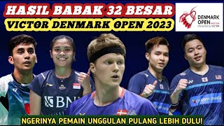 Hasil Semua Sektor 32 Besar Badminton Victor Denmark Open 2023 Hari Ini [upl. by Johnathon64]