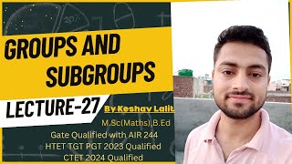 Groups and Subgroups27 for CSIR NET IIT JAM TIFR NBHM BSc MSC UPSC Optional [upl. by Roon575]