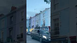 Portobello Road Market colorful houses londonlife [upl. by Sukey41]