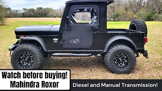 Mahindra Roxor Watch Before Buying [upl. by Nilloc301]