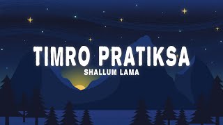 Shallum Lama  Timro Pratiksa Lyrics [upl. by Nnylyram]