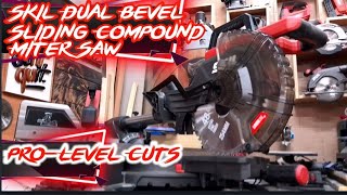 Skil 2000W Dual Bevel Sliding Compound Miter Saw Review Tutorial and Test Cuts  Pro Cuts [upl. by Jehiel]