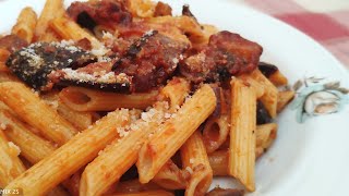 Pasta con le Melanzane a funghetti [upl. by Landrum]