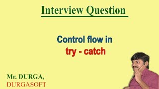 Control flow in try  catch  Java Exception Handling [upl. by Dorothea]