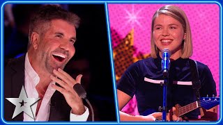 Abi CarterSimpsons modern day FAIRY TALES  SemiFinals  BGT 2023 [upl. by Agan282]