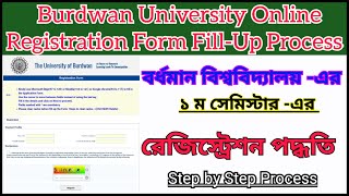 Burdwan University UG Registration form fill up 2024  Burdwan University Registration Form Fill Up [upl. by Idola57]