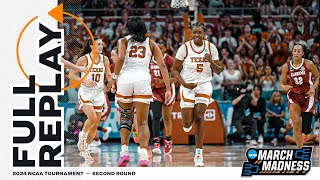 Texas vs Alabama 2024 NCAA womens second round  FULL REPLAY [upl. by Natek836]